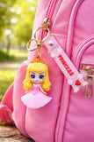 3D PVC Figure Keychain - Disney Princess - Chibi Aurora Pink Dress