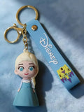 3D PVC Figure Keychain - Disney Princess - Chibi Elsa Ice Dress