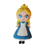 3D PVC Figure Keychain - Disney Princess - Chibi Alice Classic Dress