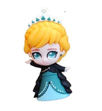 3D PVC Figure Keychain - Disney Princess - Chibi Anna Queen Outfit