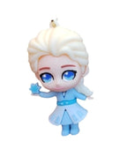 3D PVC Figure Keychain - Disney Princess - Chibi Elsa Holding Snowflake
