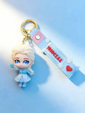 3D PVC Figure Keychain - Disney Princess - Chibi Elsa Holding Snowflake