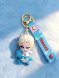 3D PVC Figure Keychain - Disney Princess - Chibi Elsa Riding Nokk