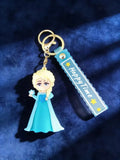 3D PVC Figure Keychain - Disney Princess - Elsa Holding Snowflake