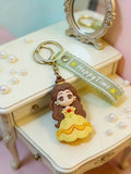 3D PVC Figure Keychain - Disney Princess - Chibi Belle Yellow Gown Variant 2