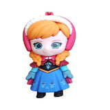 3D PVC Figure Keychain - Disney Princess - Chibi Anna Winter Outfit