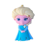 3D PVC Figure Keychain - Disney Princess - Elsa Ice Dress Chibi