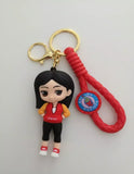 3D PVC Figure Keychain - Disney Princess - Mulan Casual Clover Outfit
