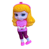 3D PVC Figure Keychain - Disney Princess - Aurora Comfy Pink Outfit