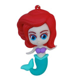 3D PVC Figure Keychain - Disney Princess - Chibi Ariel Mermaid Variant 2