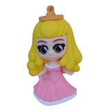 3D PVC Figure Keychain - Disney Princess - Chibi Aurora Pink Dress Variant 2