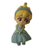 3D PVC Figure Keychain - Disney Princess - Cinderella Blue Ball Gown