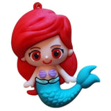 3D PVC Figure Keychain - Disney Princess - Chibi Ariel Mermaid Variant 4