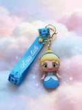 3D PVC Figure Keychain - Disney Princess - Cinderella Classic Gown