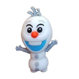3D PVC Figure Keychain - Disney Princesas Olaf - Olaf Wide Smile