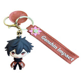 3D PVC Figure Keychain - Genshin Impact - Chibi Zhongli Standing
