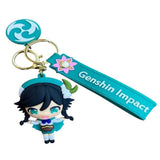 3D PVC Figure Keychain - Genshin Impact - Chibi Venti Standard Outfit