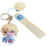 3D PVC Figure Keychain - Genshin Impact - Chibi Lumine Standing