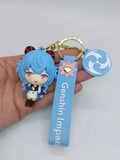 3D PVC Figure Keychain - Genshin Impact - Ganyu Chibi Standard Outfit