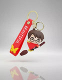 3D PVC Figure Keychain - Harry Potter - Riding Broom