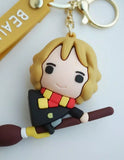 3D PVC Figure Keychain - Harry Potter - Hermione Granger Riding Broom