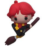3D PVC Figure Keychain - Harry Potter - Ron Weasley On Broom