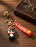 3D PVC Figure Keychain - Harry Potter - Holding Hedwig