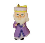 3D PVC Figure Keychain - Harry Potter - Dumbledore Purple Robe Holding Wand