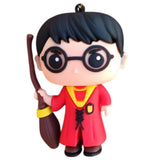 3D PVC Figure Keychain - Harry Potter - Gryffindor Broom
