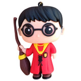 3D PVC Figure Keychain - Harry Potter - Gryffindor Broom