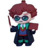3D PVC Figure Keychain - Harry Potter - Chibi Harry With Wand Book