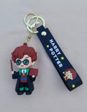 3D PVC Figure Keychain - Harry Potter - Chibi Harry With Wand Book
