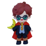 3D PVC Figure Keychain - Harry Potter - Chibi Holding Moon