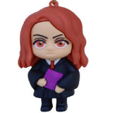 3D PVC Figure Keychain - Harry Potter - Ginny Weasley Holding Book
