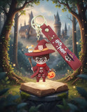 3D PVC Figure Keychain - Harry Potter - Halloween Wizard Patamon