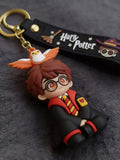 3D PVC Figure Keychain - Harry Potter - Chibi With Hedwig