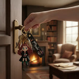 3D PVC Figure Keychain - Harry Potter - Chibi Hermione Gryffindor Uniform