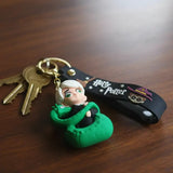 3D PVC Figure Keychain - Harry Potter - Draco Malfoy In Snake Egg