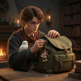 3D PVC Figure Keychain - Harry Potter - Holding Hedwig Satchel
