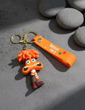 3D PVC Figure Keychain - Intensamente - Fear Nervous Pose