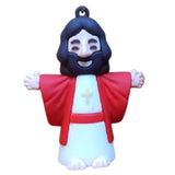 3D PVC Figure Keychain - Jesus I Love You - Jesus Red Robe Open Arms