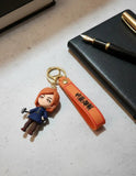 3D PVC Figure Keychain - Jujutsu Kaisen Guerra De Hechiceros - Nobara Kugisaki Holding Hammer