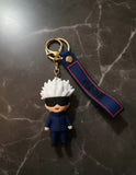 3D PVC Figure Keychain - Jujutsu Kaisen Guerra De Hechiceros - Satoru Gojo Blindfold