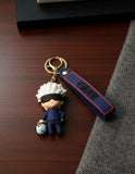 3D PVC Figure Keychain - Jujutsu Kaisen Guerra De Hechiceros - Gojo Holding Cursed Spirit