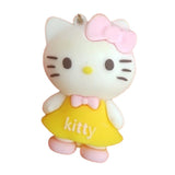 3D PVC Figure Keychain - Hello Kitty - Kitty Yellow Dress