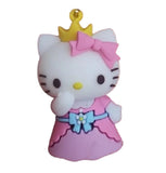 3D PVC Figure Keychain - Hello Kitty - Princess Pink Dress