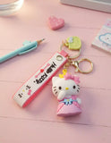 3D PVC Figure Keychain - Hello Kitty - Princess Pink Dress