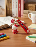 3D PVC Figure Keychain - Hello Kitty - Red Cheongsam Lantern