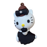 3D PVC Figure Keychain - Hello Kitty - Kitty Jiangshi