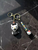3D PVC Figure Keychain - Hello Kitty - Kitty Jiangshi